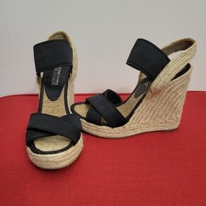Kenneth Cole Reaction, Black Wedge Size 5